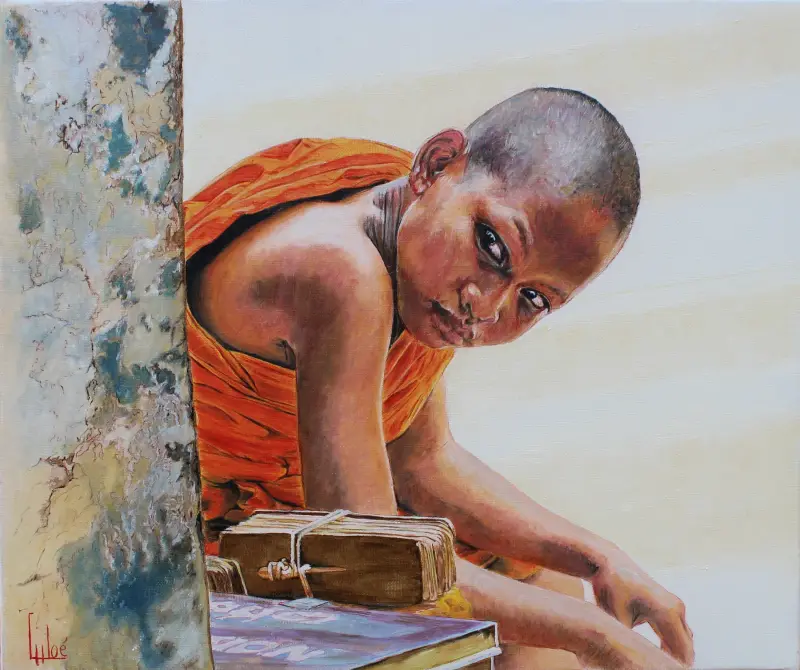 Moine de Kampong Cham (Cambodge)