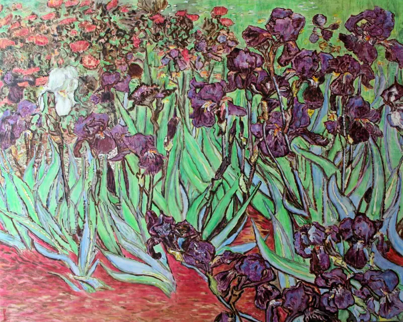 Interprétation « Iris » de Van Gogh